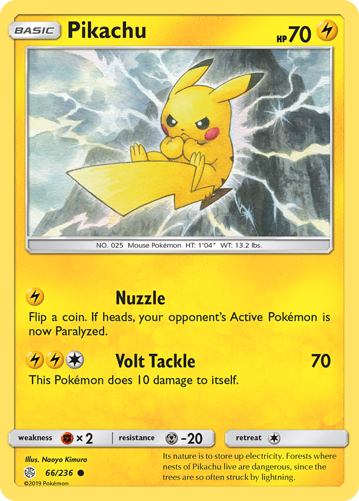 Pikachu (66/236) [Sun & Moon: Cosmic Eclipse] Pokémon