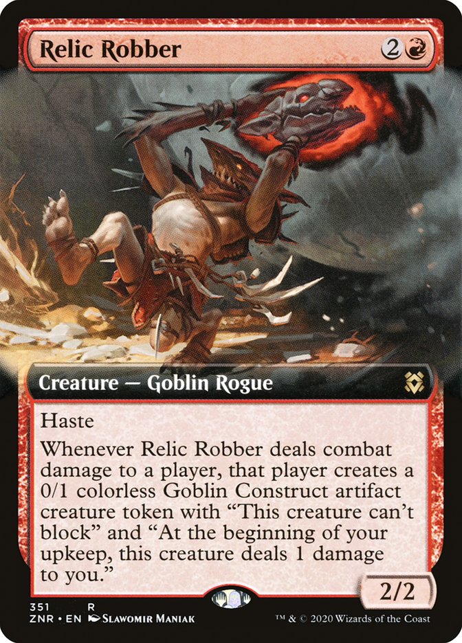 Relic Robber (Extended Art) [Zendikar Rising] Magic: The Gathering
