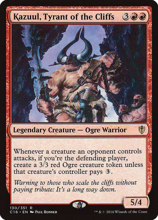 Kazuul, Tyrant of the Cliffs [Commander 2016] Magic: The Gathering