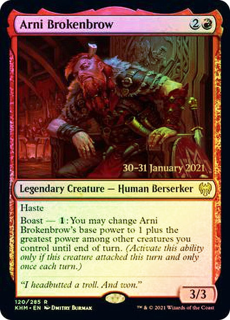 Arni Brokenbrow [Kaldheim Prerelease Promos] Magic: The Gathering