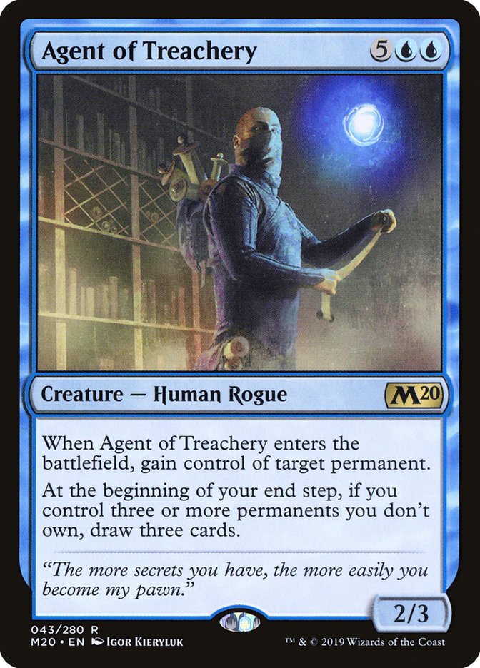 Agent of Treachery [Core Set 2020] Magic: The Gathering