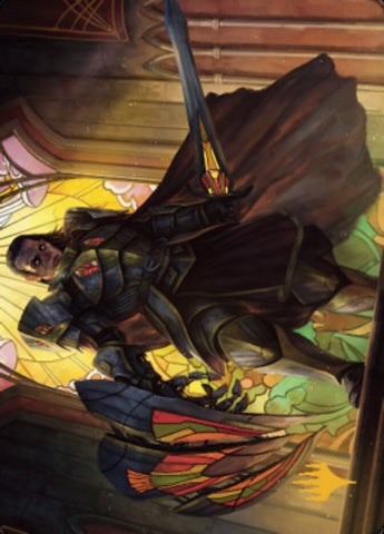 Benalish Sleeper Art Card (Gold-Stamped Signature) [Dominaria United Art Series] Magic: The Gathering