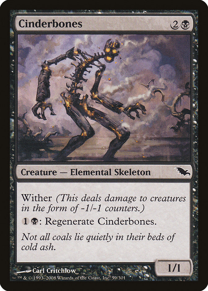 Cinderbones [Shadowmoor] Magic: The Gathering