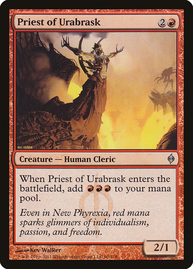 Priest of Urabrask [New Phyrexia] Magic: The Gathering