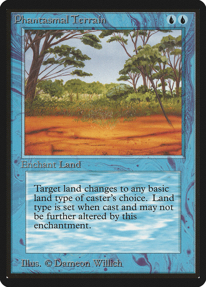 Phantasmal Terrain [Beta Edition] Magic: The Gathering