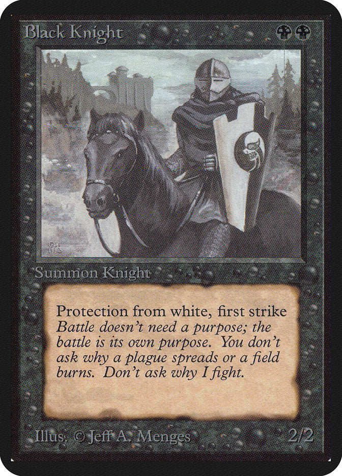 Black Knight [Alpha Edition] Magic: The Gathering
