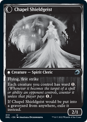 Chaplain of Alms // Chapel Shieldgeist [Innistrad: Double Feature] Magic: The Gathering