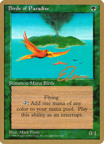Birds of Paradise (Eric Tam) [Pro Tour Collector Set] Magic: The Gathering