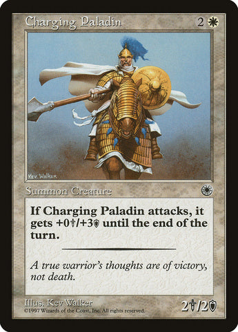 Charging Paladin [Portal] Magic: The Gathering