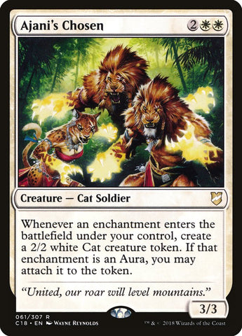 Ajani's Chosen [Commander 2018] Magic: The Gathering
