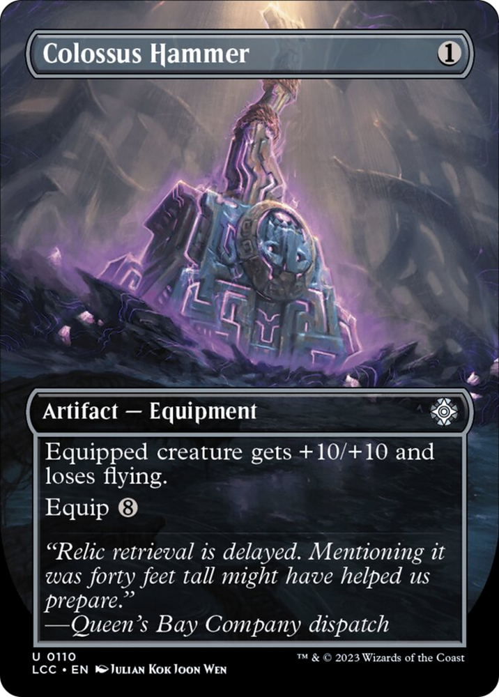 Colossus Hammer (Borderless) [The Lost Caverns of Ixalan Commander] Magic: The Gathering