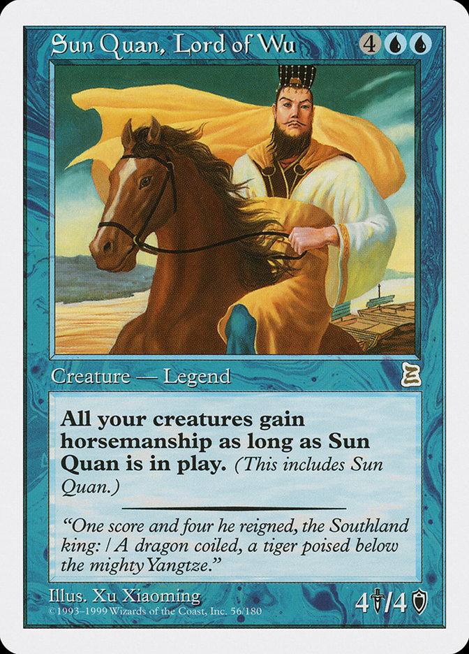 Sun Quan, Lord of Wu [Portal Three Kingdoms] Magic: The Gathering