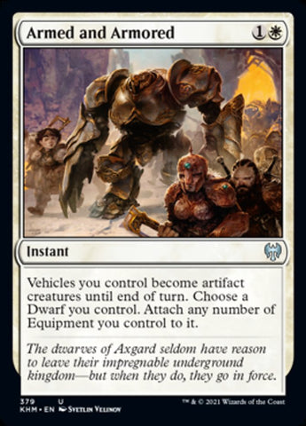 Armed and Armored [Kaldheim] Magic: The Gathering
