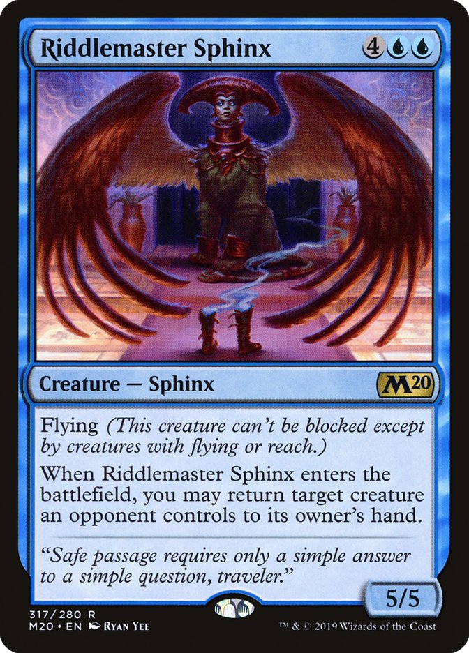 Riddlemaster Sphinx [Core Set 2020] Magic: The Gathering