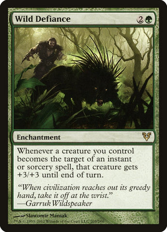 Wild Defiance [Avacyn Restored] Magic: The Gathering