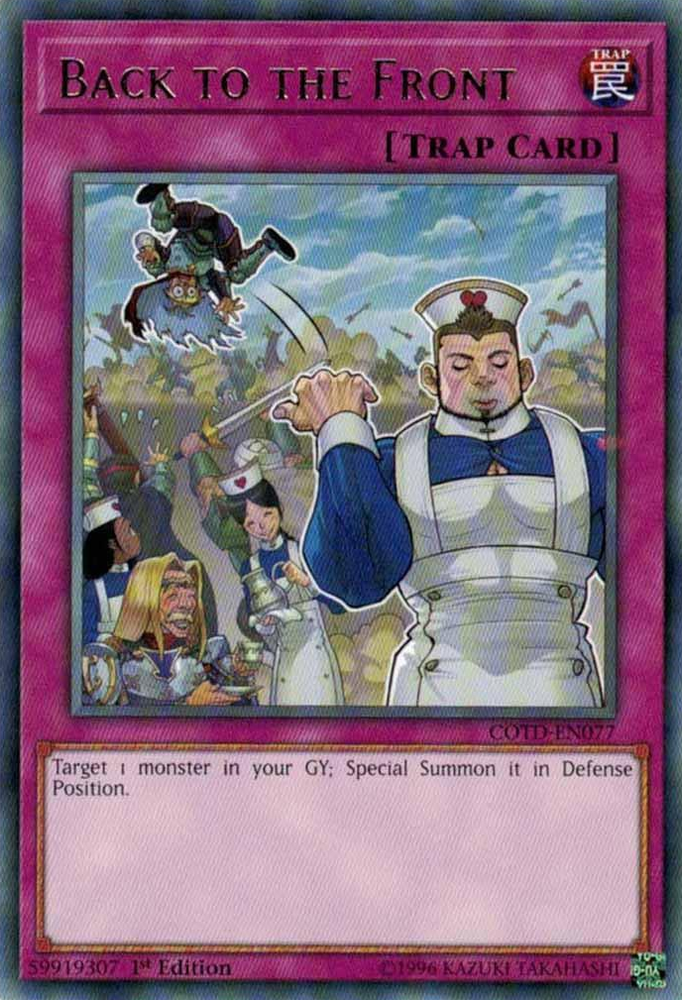 Back to the Front [COTD-EN077] Rare Yu-Gi-Oh!