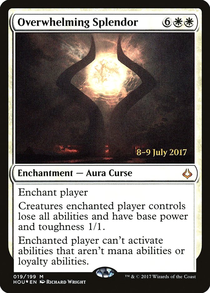 Overwhelming Splendor [Hour of Devastation Prerelease Promos] Magic: The Gathering
