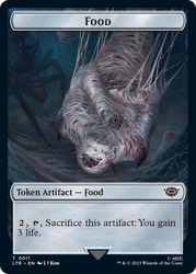 Ballistic Boulder // Food Token (11) Double-Sided Token [The Lord of the Rings: Tales of Middle-Earth Tokens] Magic: The Gathering