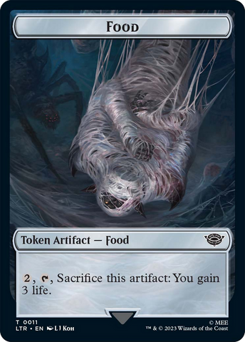 Ballistic Boulder // Food Token (11) Double-Sided Token [The Lord of the Rings: Tales of Middle-Earth Tokens] Magic: The Gathering