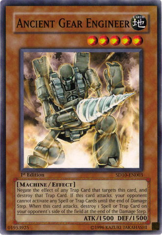 Ancient Gear Engineer [SD10-EN003] Common Yu-Gi-Oh!