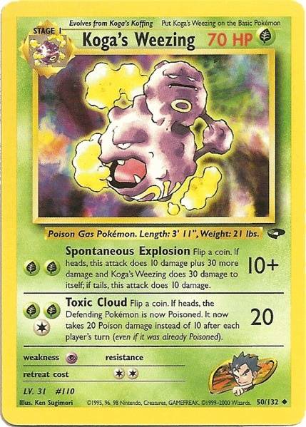 Koga's Weezing (50/132) [Gym Challenge Unlimited] Pokémon