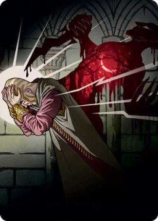 Agonizing Remorse Art Card [Strixhaven: School of Mages Art Series] Magic: The Gathering