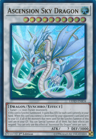 Ascension Sky Dragon [LEHD-ENB34] Ultra Rare Yu-Gi-Oh!