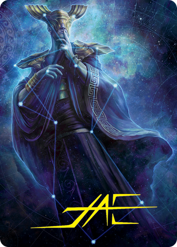Atris, Oracle of Half-Truths Art Card (Gold-Stamped Signature) [March of the Machine Art Series] Magic: The Gathering
