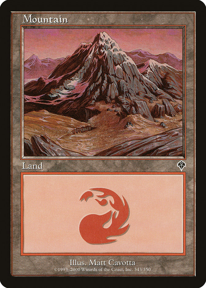 Mountain (343) [Invasion] Magic: The Gathering