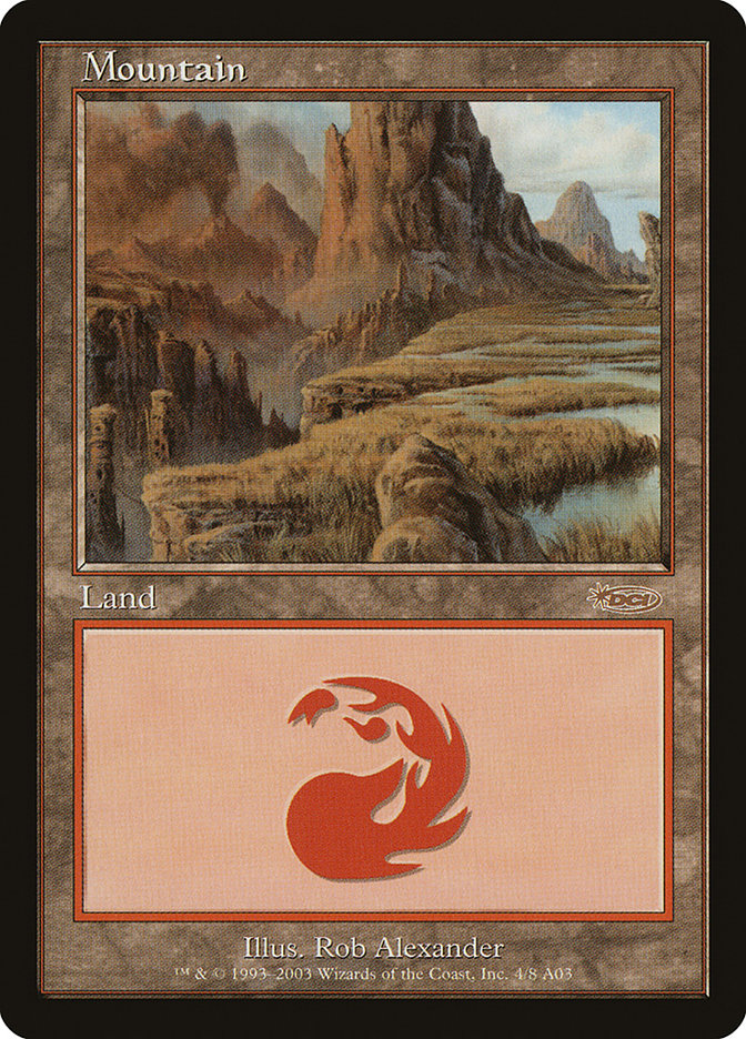 Mountain (4) [Arena League 2003] Magic: The Gathering