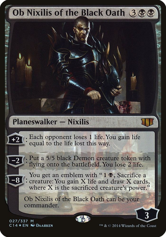 Ob Nixilis of the Black Oath (Oversized) [Commander 2014 Oversized] Magic: The Gathering