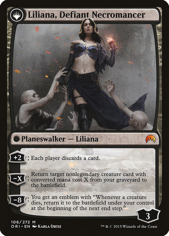 Liliana, Heretical Healer // Liliana, Defiant Necromancer [Magic Origins] Magic: The Gathering