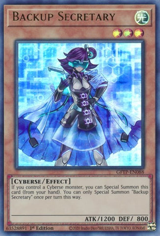 Backup Secretary [GFTP-EN088] Ultra Rare Yu-Gi-Oh!
