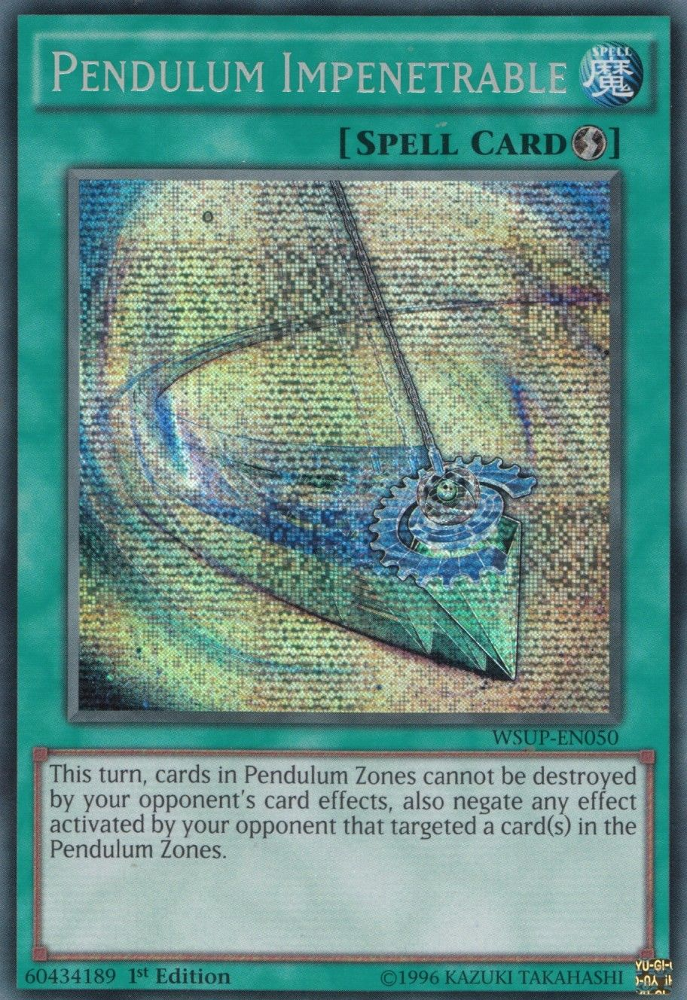Pendulum Impenetrable [WSUP-EN050] Secret Rare Yu-Gi-Oh!