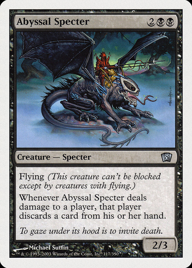 Abyssal Specter [Eighth Edition] Magic: The Gathering
