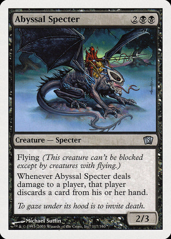 Abyssal Specter [Eighth Edition] Magic: The Gathering