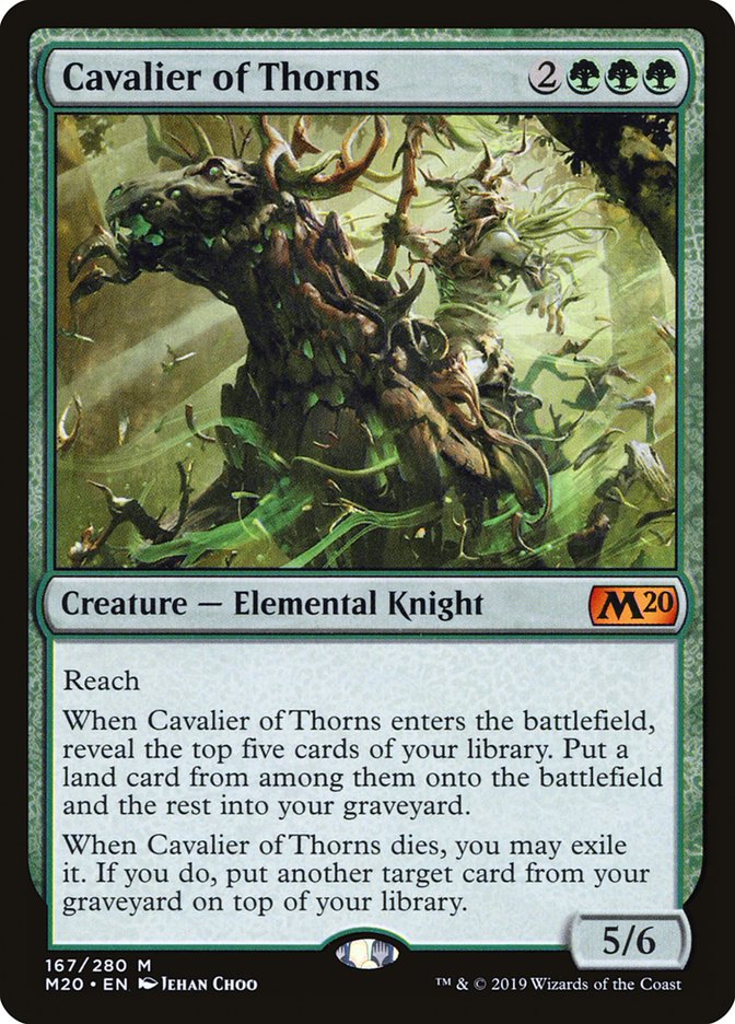 Cavalier of Thorns [Core Set 2020] Magic: The Gathering