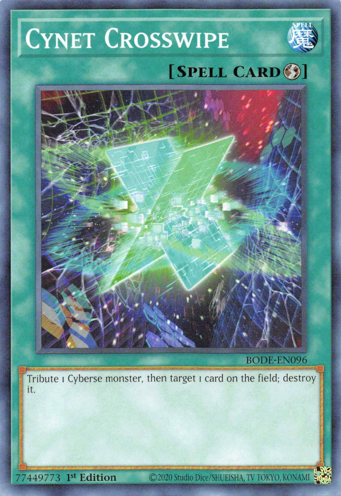 Cynet Crosswipe [BODE-EN096] Common Yu-Gi-Oh!