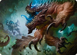 Basilisk Art Card [Dungeons & Dragons: Adventures in the Forgotten Realms Art Series] Magic: The Gathering