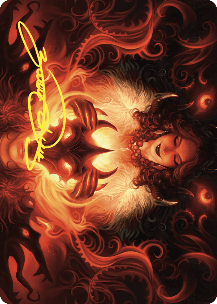 Witch's Mark Art Card (Gold-Stamped Signature) [Wilds of Eldraine Art Series] Magic: The Gathering