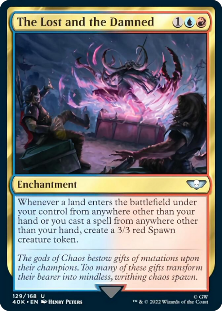 The Lost and the Damned (Surge Foil) [Warhammer 40,000] Magic: The Gathering