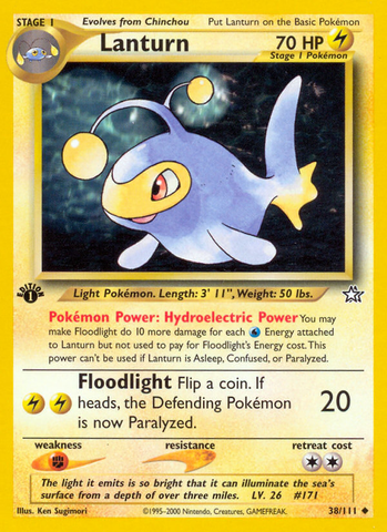 Lanturn (38/111) [Neo Genesis 1st Edition] Pokémon