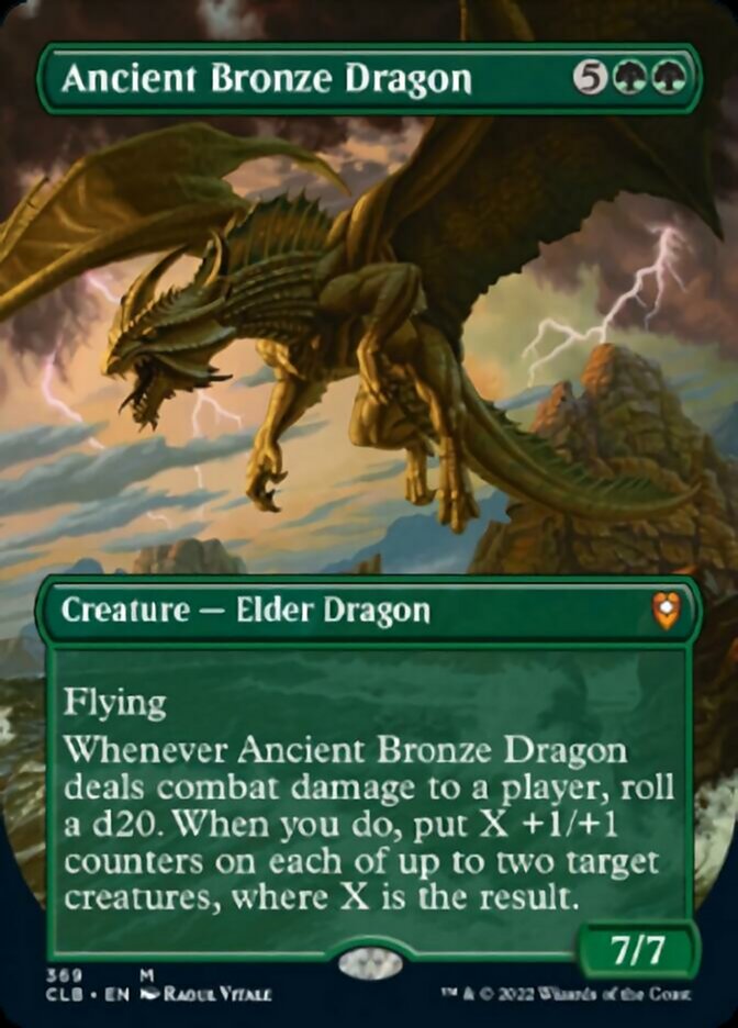 Ancient Bronze Dragon (Borderless Alternate Art) [Commander Legends: Battle for Baldur's Gate] Magic: The Gathering