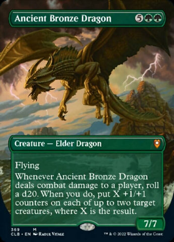Ancient Bronze Dragon (Borderless Alternate Art) [Commander Legends: Battle for Baldur's Gate] Magic: The Gathering