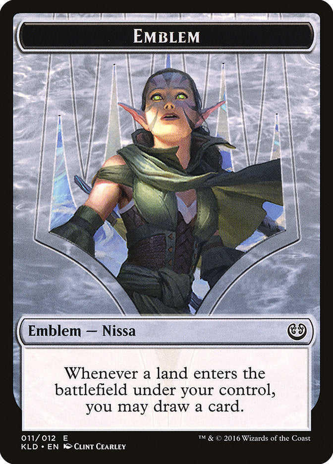 Nissa, Vital Force Emblem [Kaladesh Tokens] Magic: The Gathering