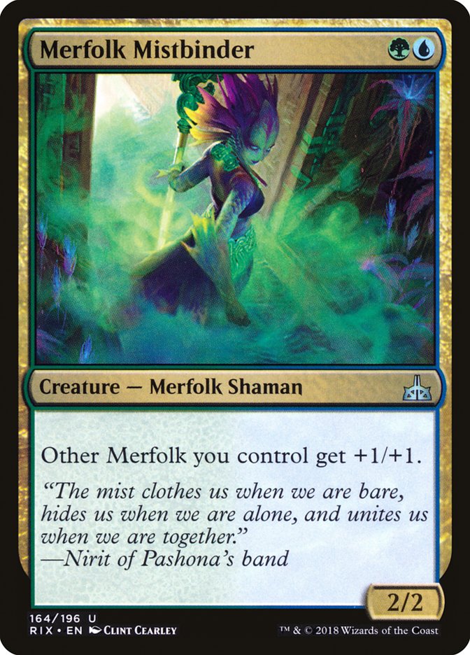 Merfolk Mistbinder [Rivals of Ixalan] Magic: The Gathering