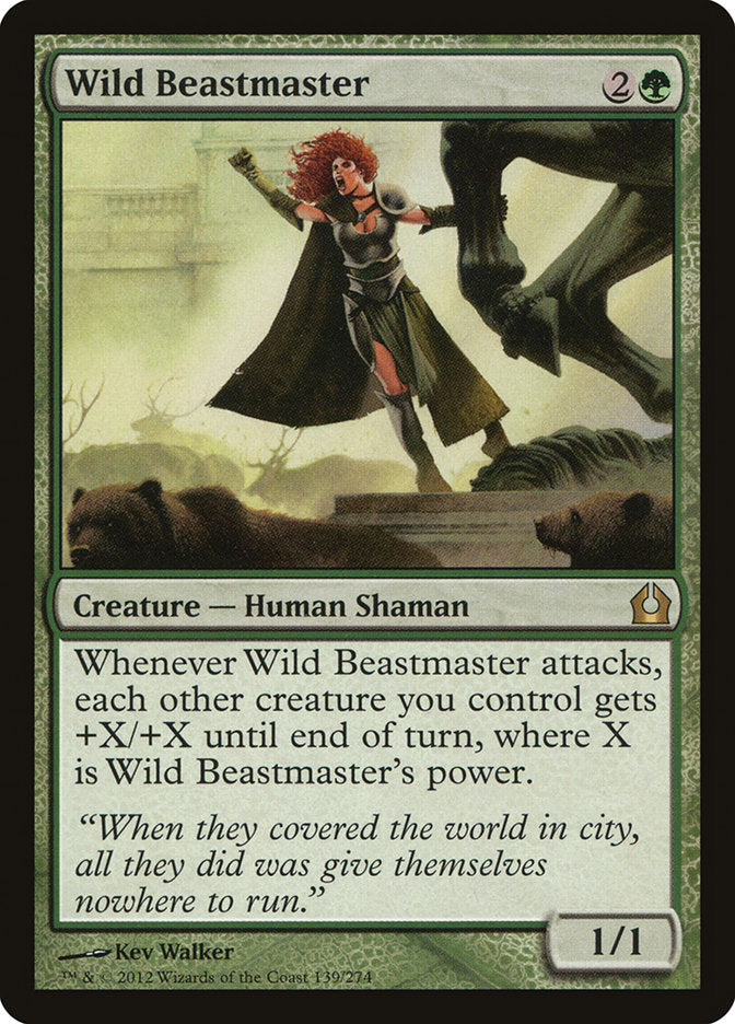 Wild Beastmaster [Return to Ravnica] Magic: The Gathering