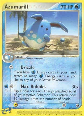 Azumarill (30/100) [EX: Sandstorm] Pokémon