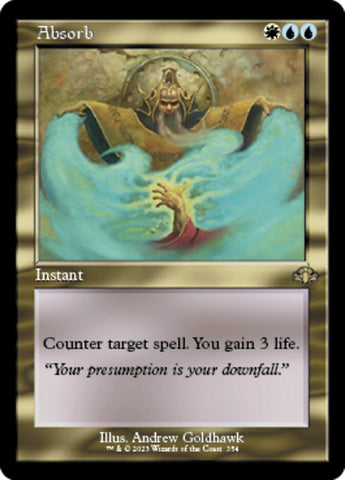 Absorb (Retro) [Dominaria Remastered] Magic: The Gathering