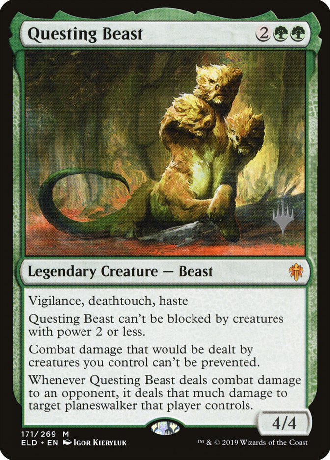 Questing Beast (Promo Pack) [Throne of Eldraine Promos] Magic: The Gathering